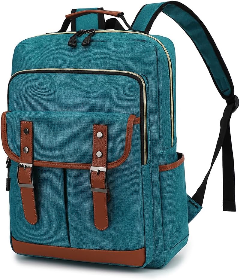 ZJYJING Lightweight Laptop Backpack for Men Women Travel Backpack Fits 15.6" Laptop, Large Capacity Business College Backpack (Blue)