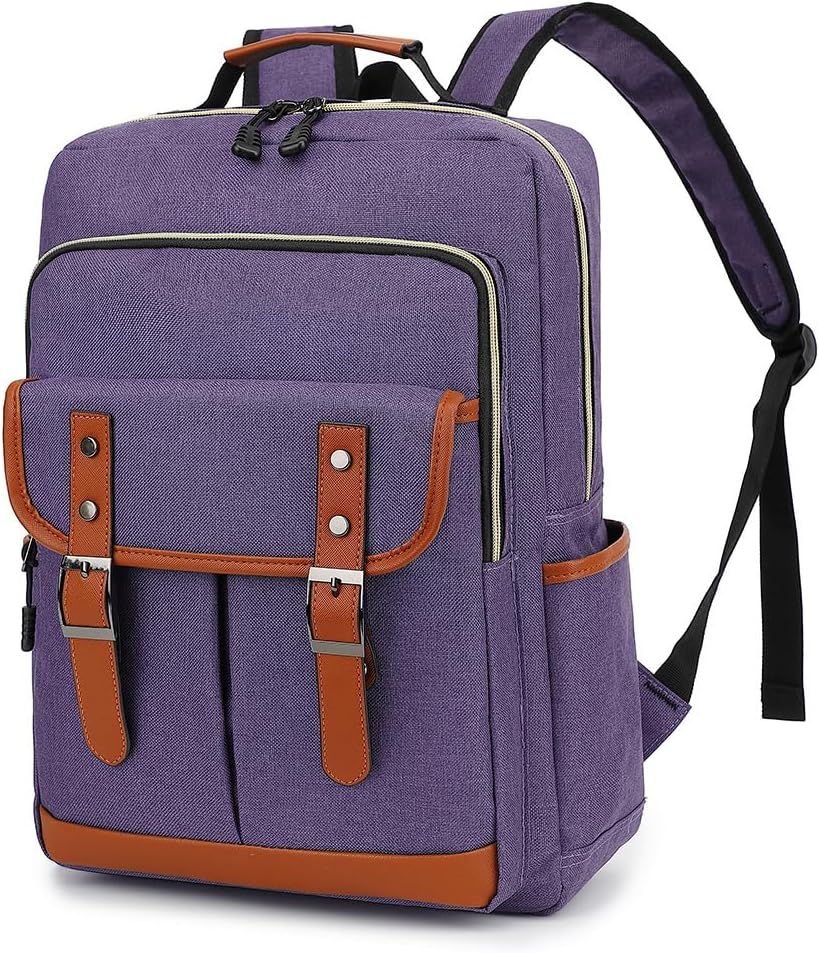ZJYJING Lightweight Laptop Backpack for Men Women Travel Backpack Fits 15.6" Laptop, Large Capacity Business College Backpack (Blue)