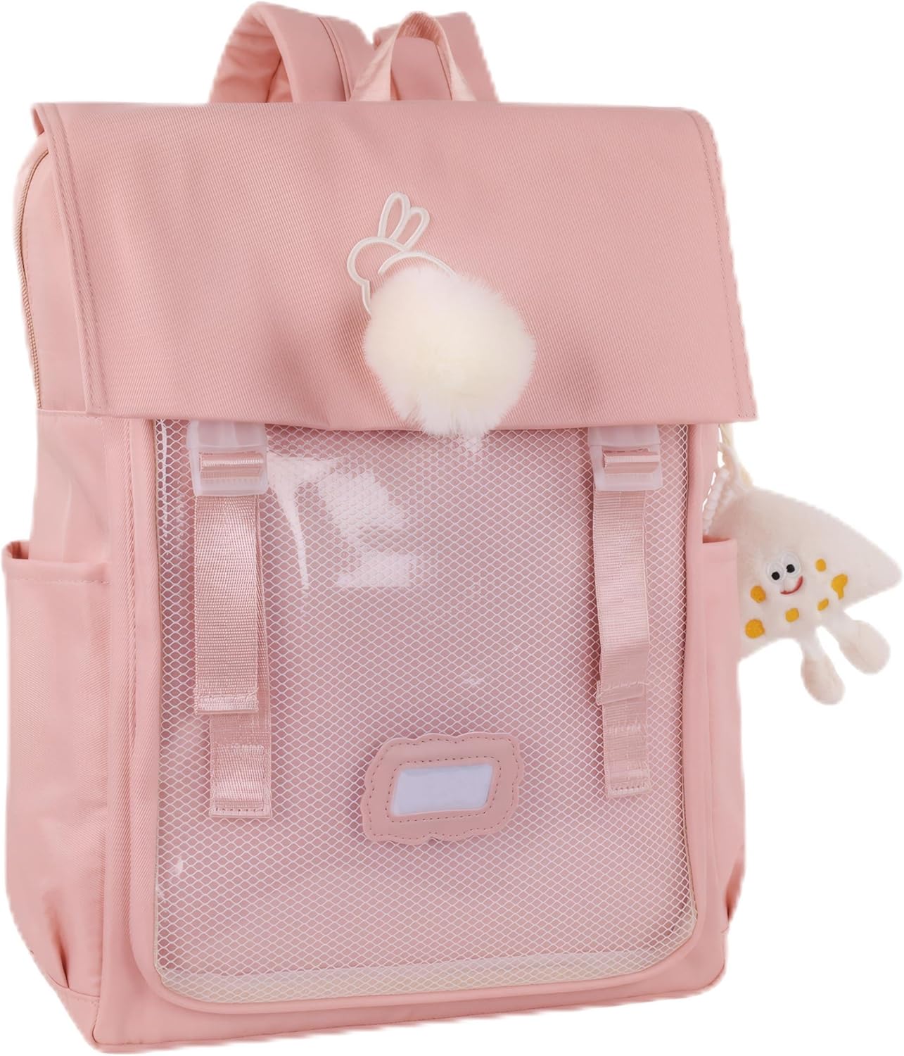 ZJYJING Ita Bag Backpack for Girls Kawaii Japanese Schoolbag Cute Bookbag Anime Pin Display Backpack for Cosplay (Green)