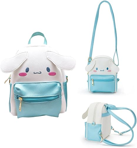 Anime Cartoon Mini Cute Backpack PU Shoulder Bag Handbag Kids Girls Cosplay (Blue)