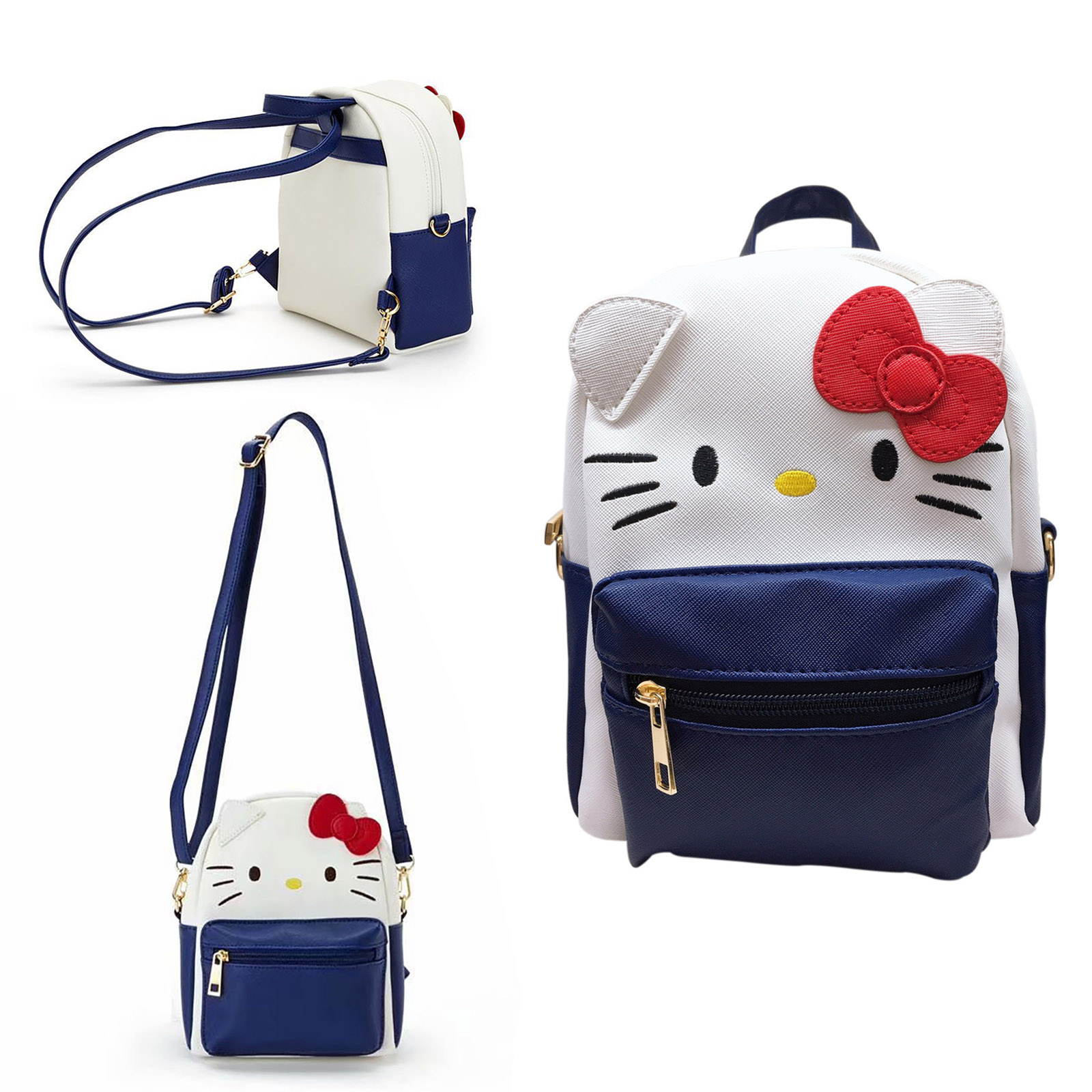 Anime Cartoon Mini Cute Backpack PU Shoulder Bag Handbag Kids Girls Cosplay (dark bule) - View 2
