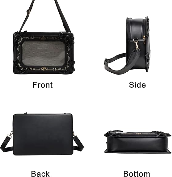 Ita Bag for Girl Anime Shoulder Crossbady Bag with Pin Display for Cosplay - View 4