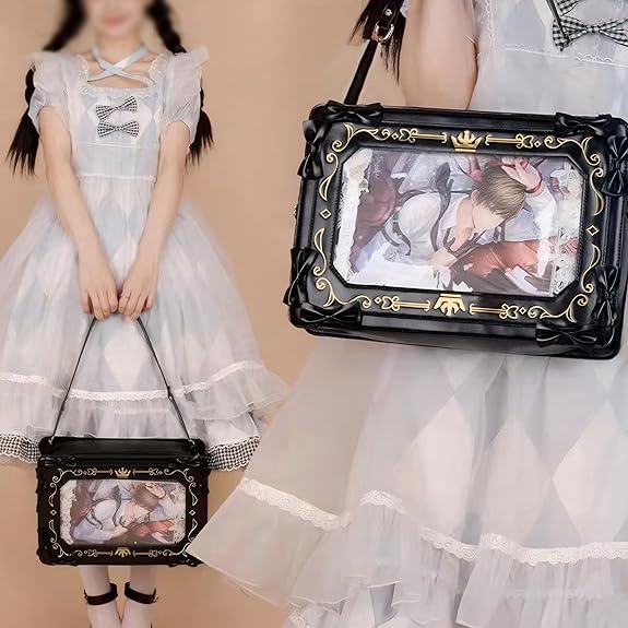 Ita Bag for Girl Anime Shoulder Crossbady Bag with Pin Display for Cosplay - View 6