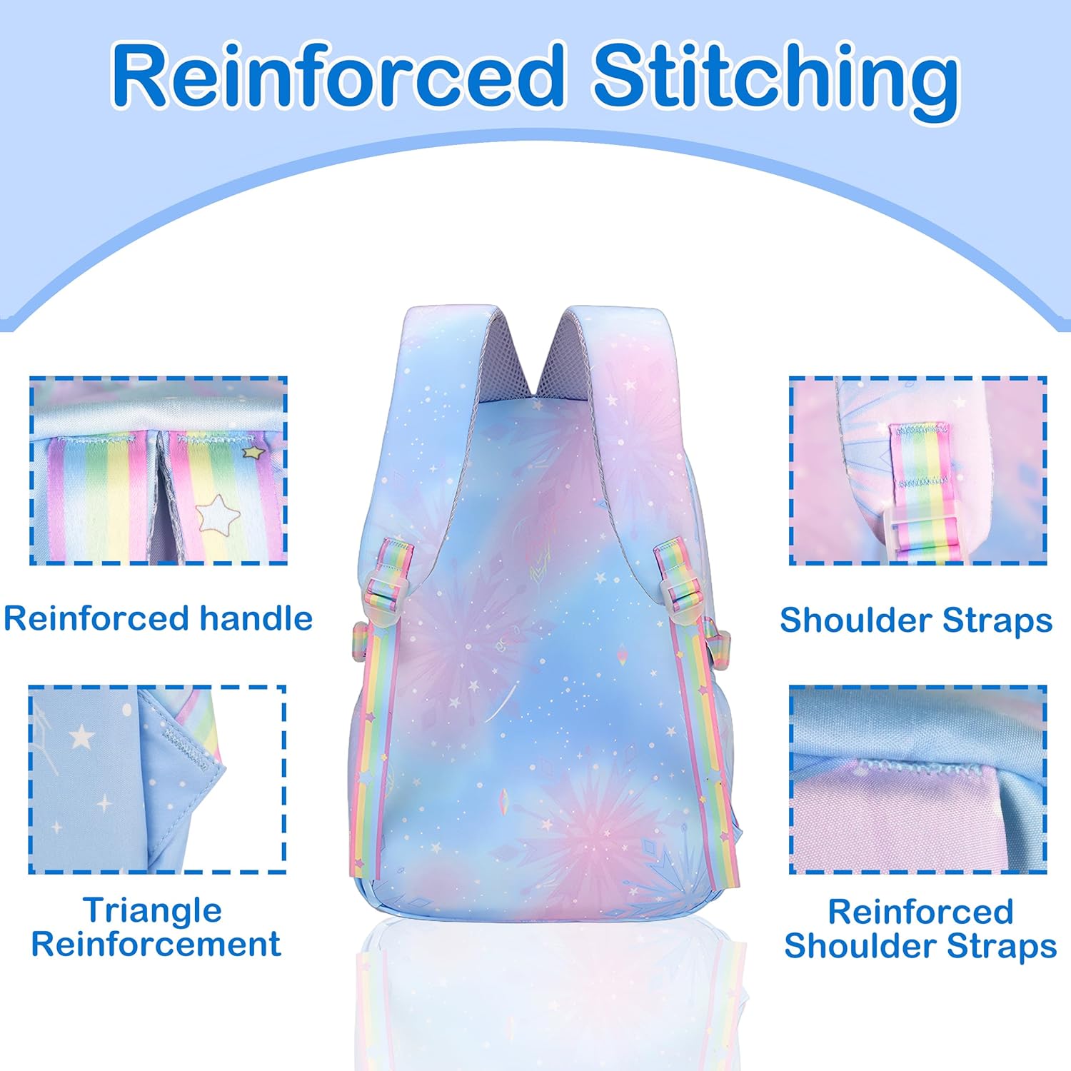 Kids Backpack for Girls School Schollbag for Middle Elementary Teens Childs Bookbag Back to School Bag - View 3