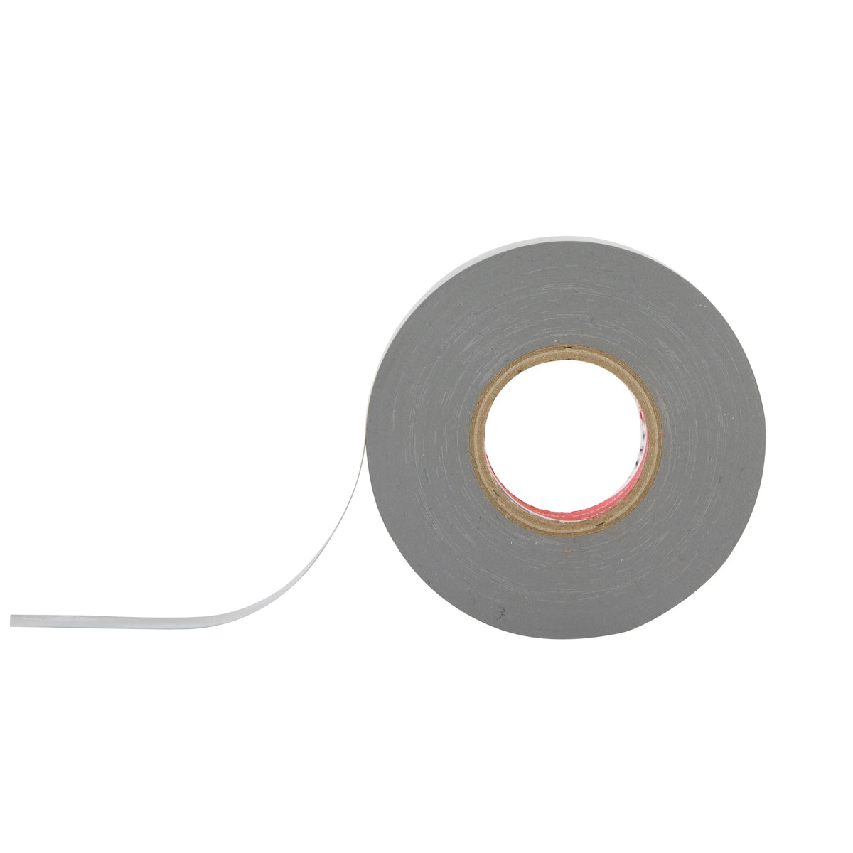 Tape roll seen from the front with one strip unwound