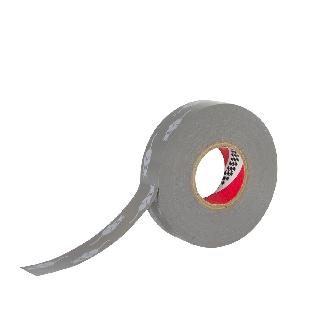 Rodent-deterrent harness tape roll at an angle with the strip curled forward
